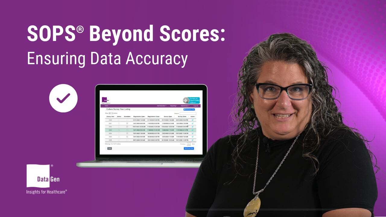 6️⃣ SOPS® Beyond Scores: Ensuring Data Accuracy