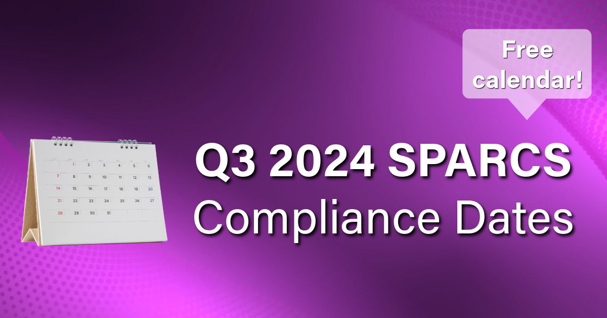 Quarterly SPARCS compliance update: Q3 2024 due